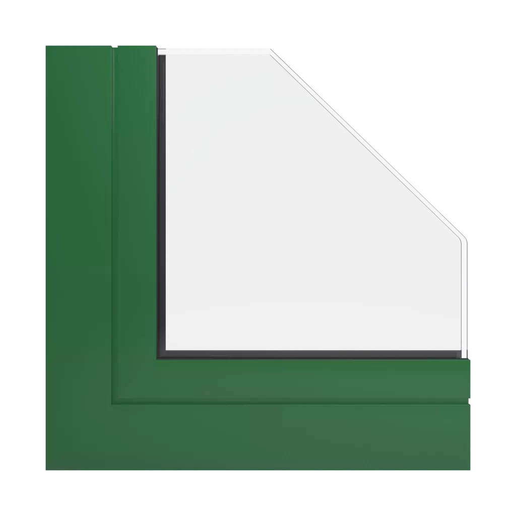 RAL 6002 Leaf green windows window-profiles ponzio sl1600tt