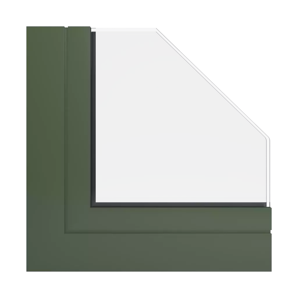 RAL 6003 Olive green windows window-profiles ponzio sl1600tt