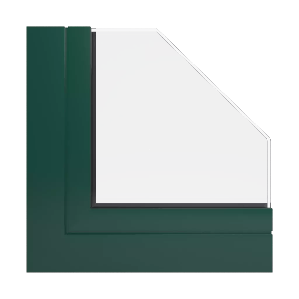 RAL 6005 Moss green windows window-color aluminum-ral   