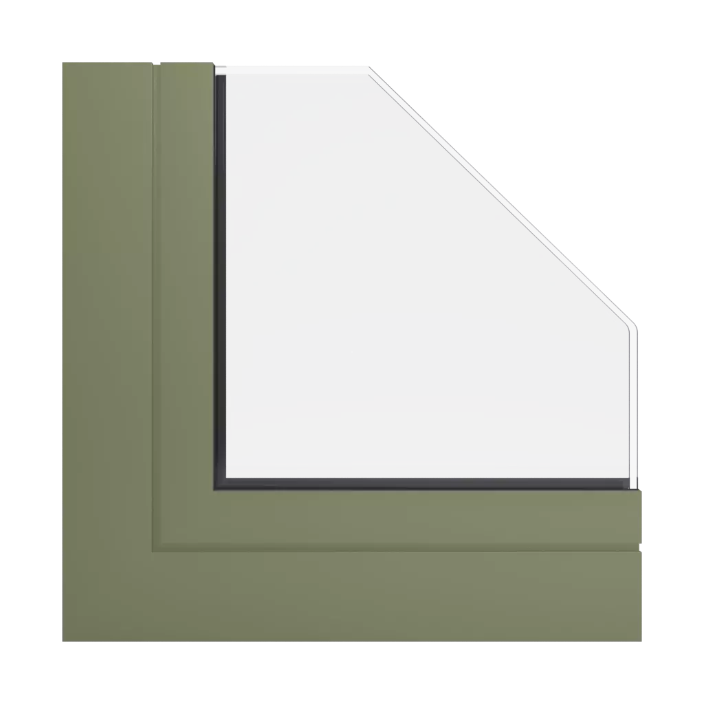 RAL 6013 Reed green windows window-profiles ponzio pe78n-hi