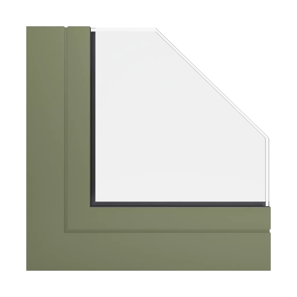 RAL 6013 Reed green windows window-profiles aluprof mb-skyline-type-r