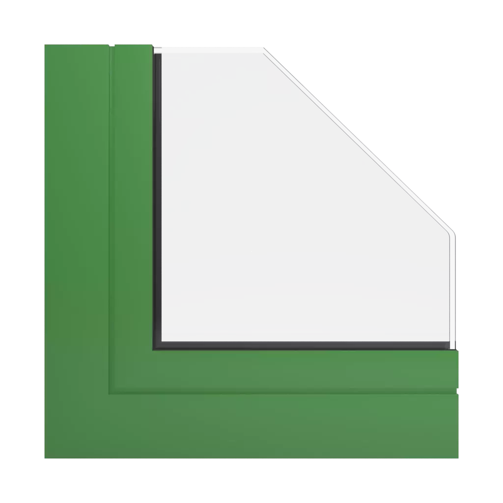RAL 6017 May green windows window-profiles aluprof mb-86ei