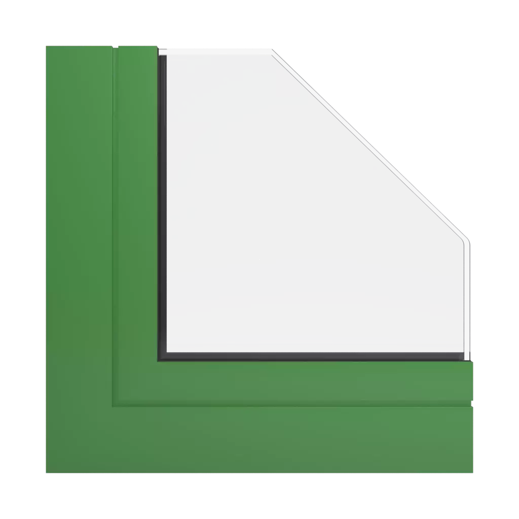 RAL 6017 May green windows window-profiles aliplast econoline