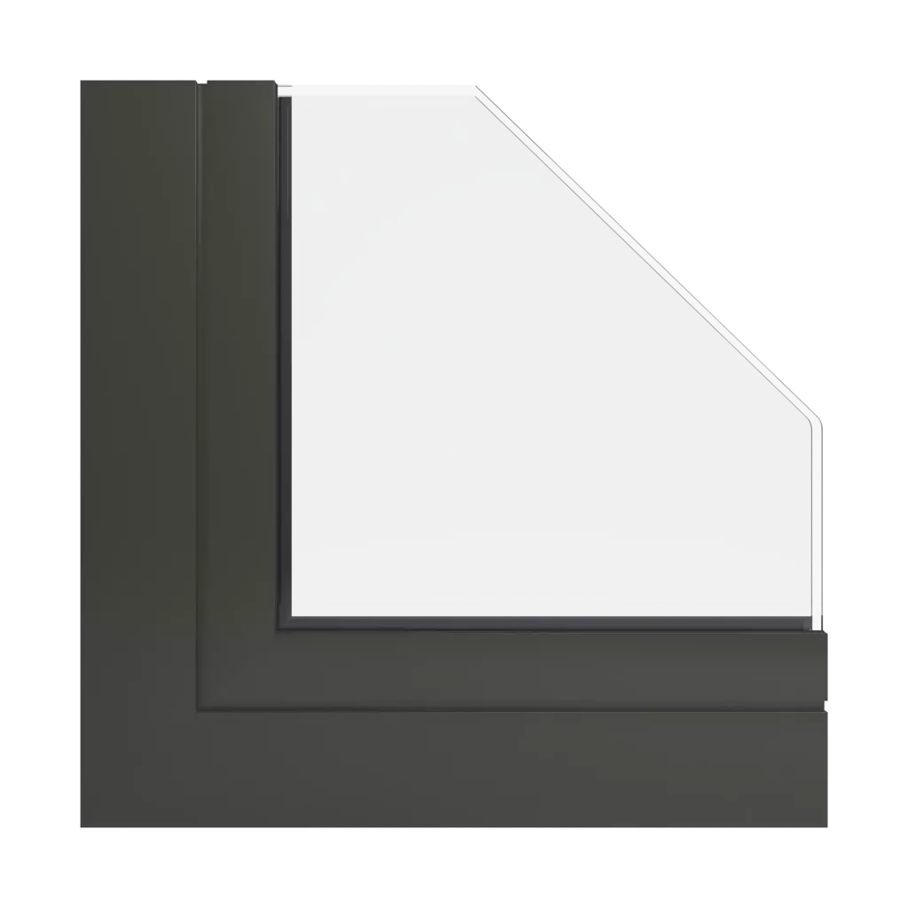 RAL 6022 Olive drab windows window-profiles aliplast ultraglide