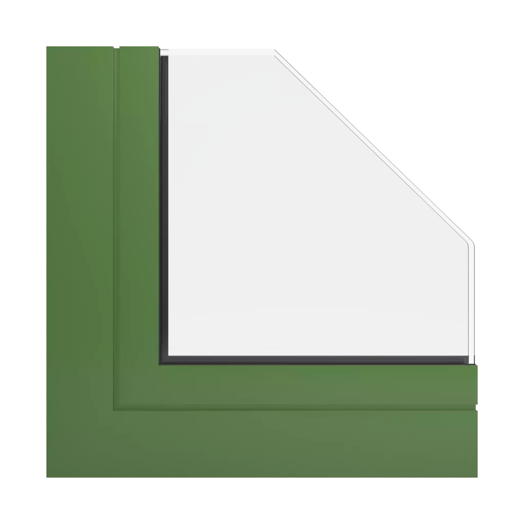 RAL 6025 Fern green windows window-profiles aluprof mb-sr50n-ei-effect