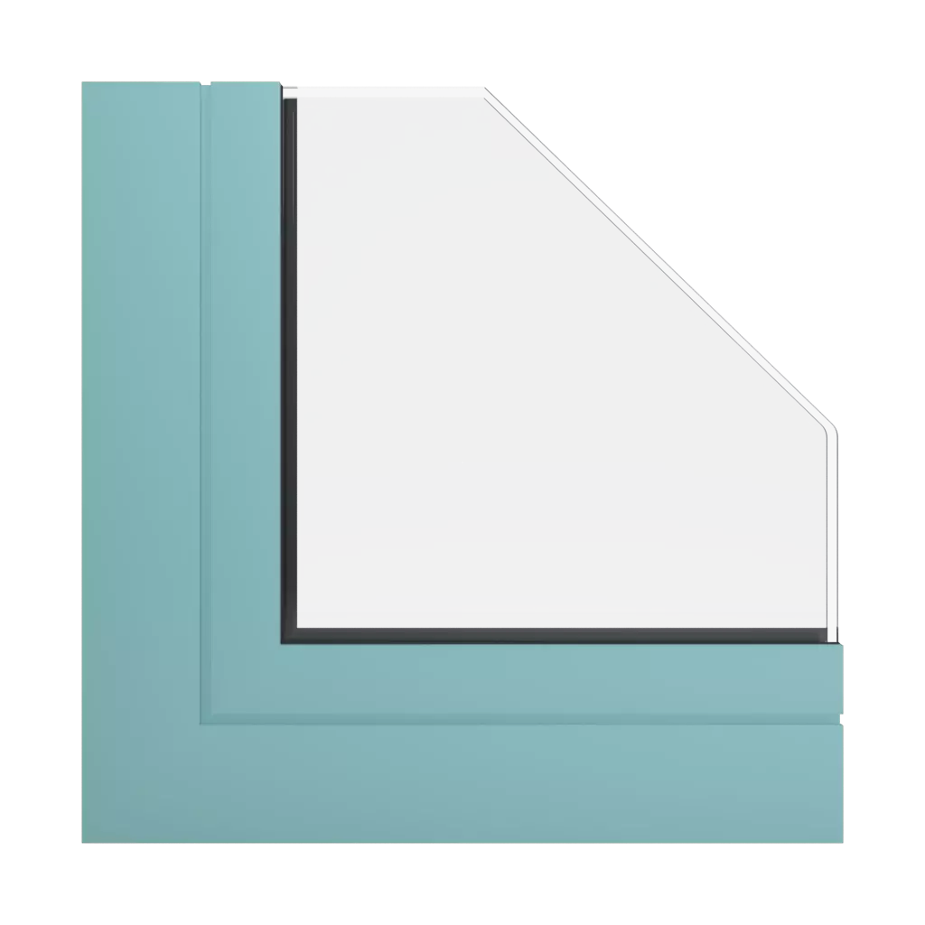 RAL 6027 Light green windows window-profiles aluprof mb-sr50n
