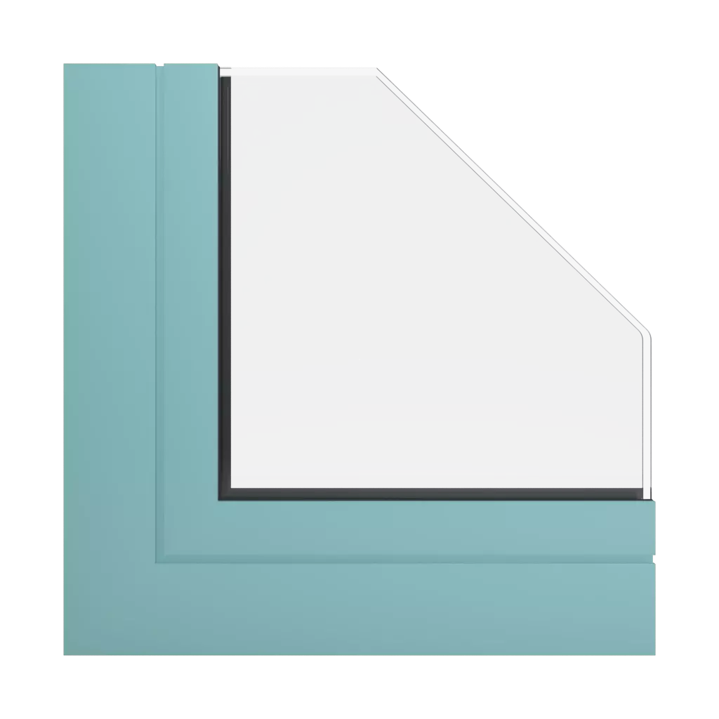 RAL 6027 Light green windows window-profiles aliplast ultraglide