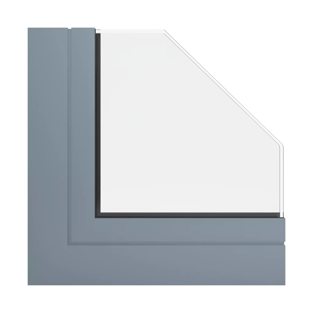 RAL 7000 Squirrel grey windows window-profiles ponzio sl1600tt