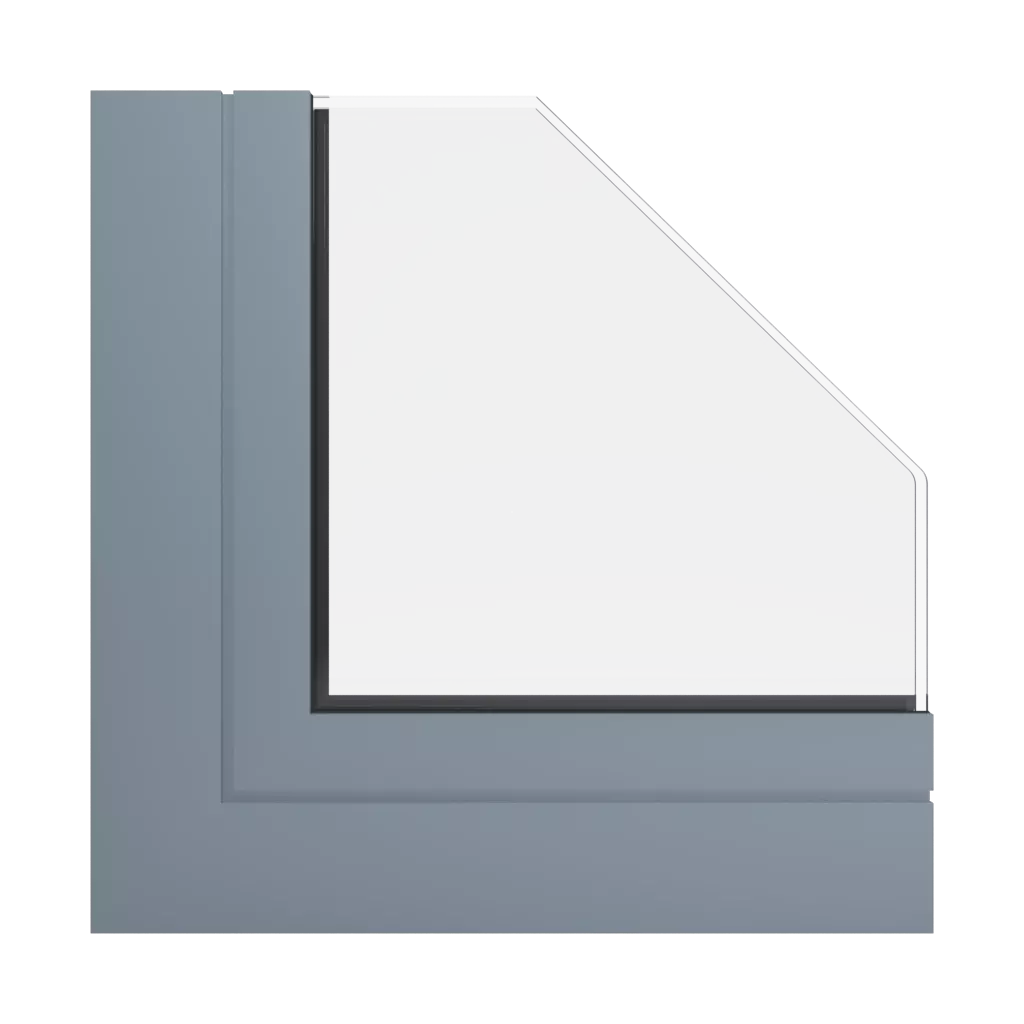 RAL 7000 Squirrel grey windows window-profiles aluprof mb-86-fold-line-hd