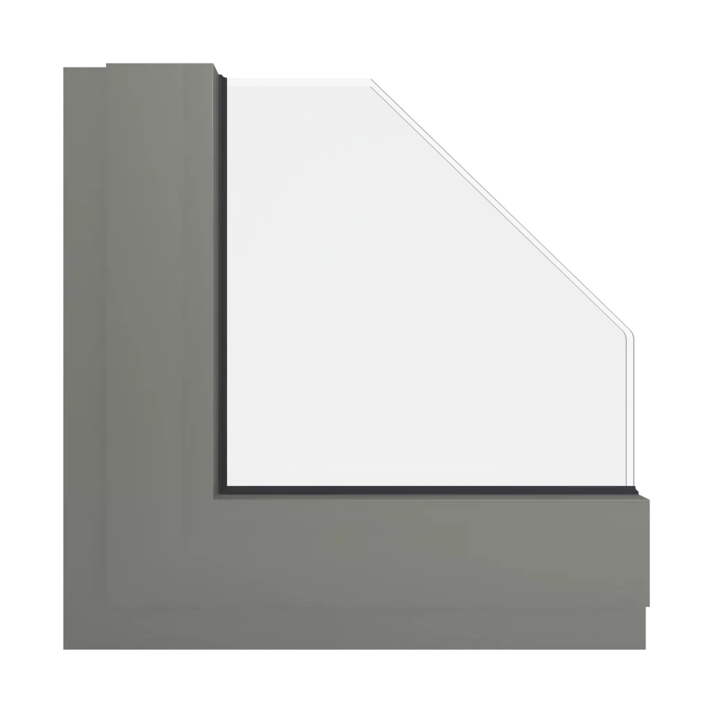 RAL 7002 Olive grey windows window-color aluminum-ral ral-7002-olive-grey interior