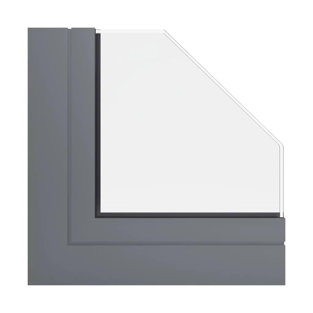 RAL 7005 Mouse Gray windows window-profiles aliplast star