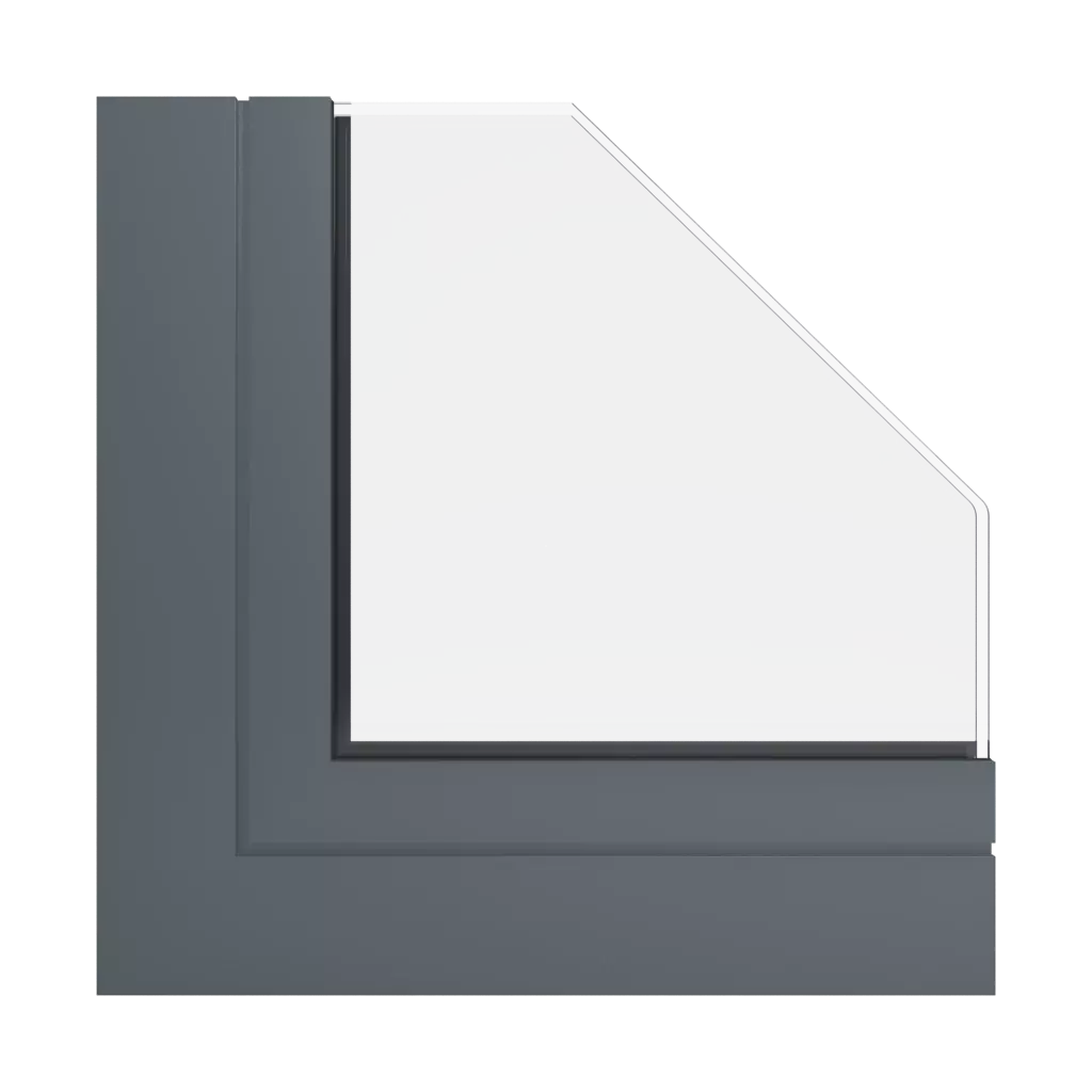RAL 7011 Iron grey windows window-profiles aliplast imperial-and