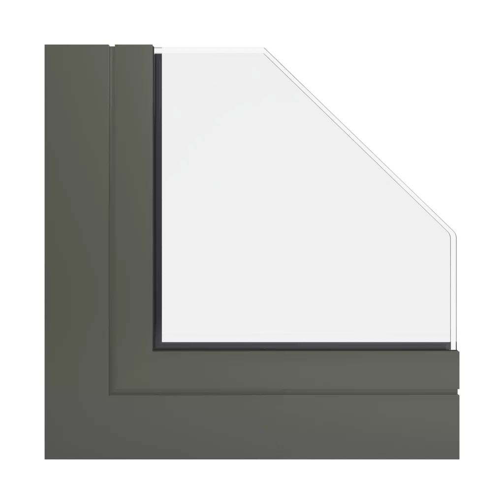 RAL 7013 Brown grey windows window-profiles aluprof mb-sr50n-ei-effect