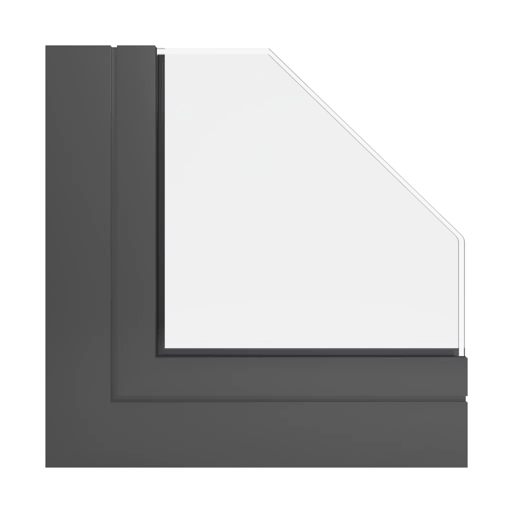 RAL 7022 Umbra grey windows window-profiles ponzio pe68