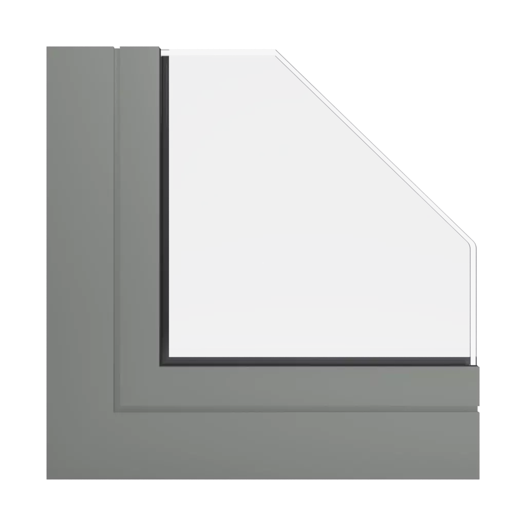 RAL 7023 Concrete grey windows window-profiles ponzio pe96