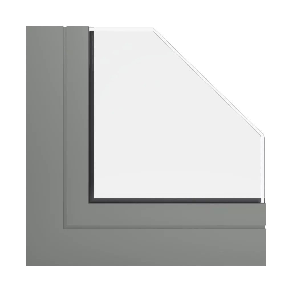 RAL 7023 Concrete grey windows window-profiles ponzio sl1600tt