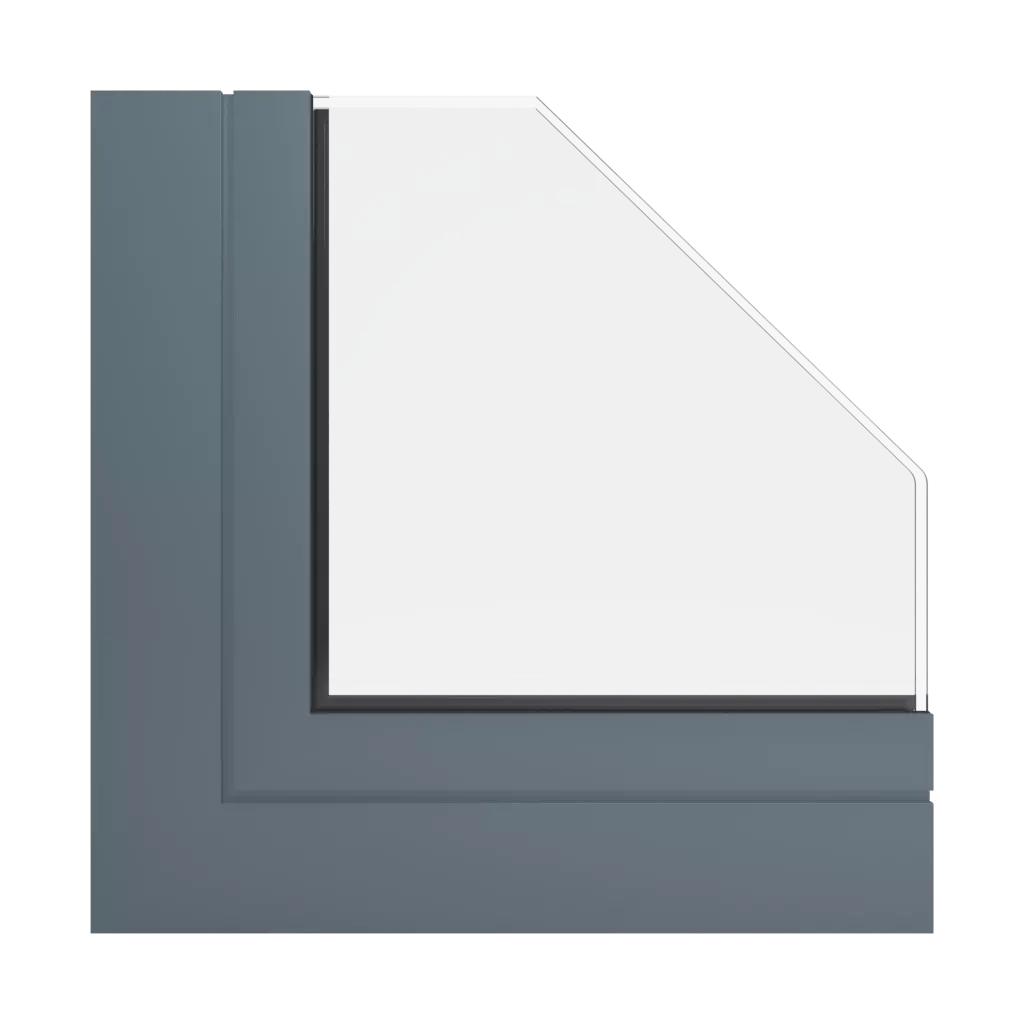 RAL 7031 Blue grey windows window-profiles aluprof mb-86-fold-line-hd