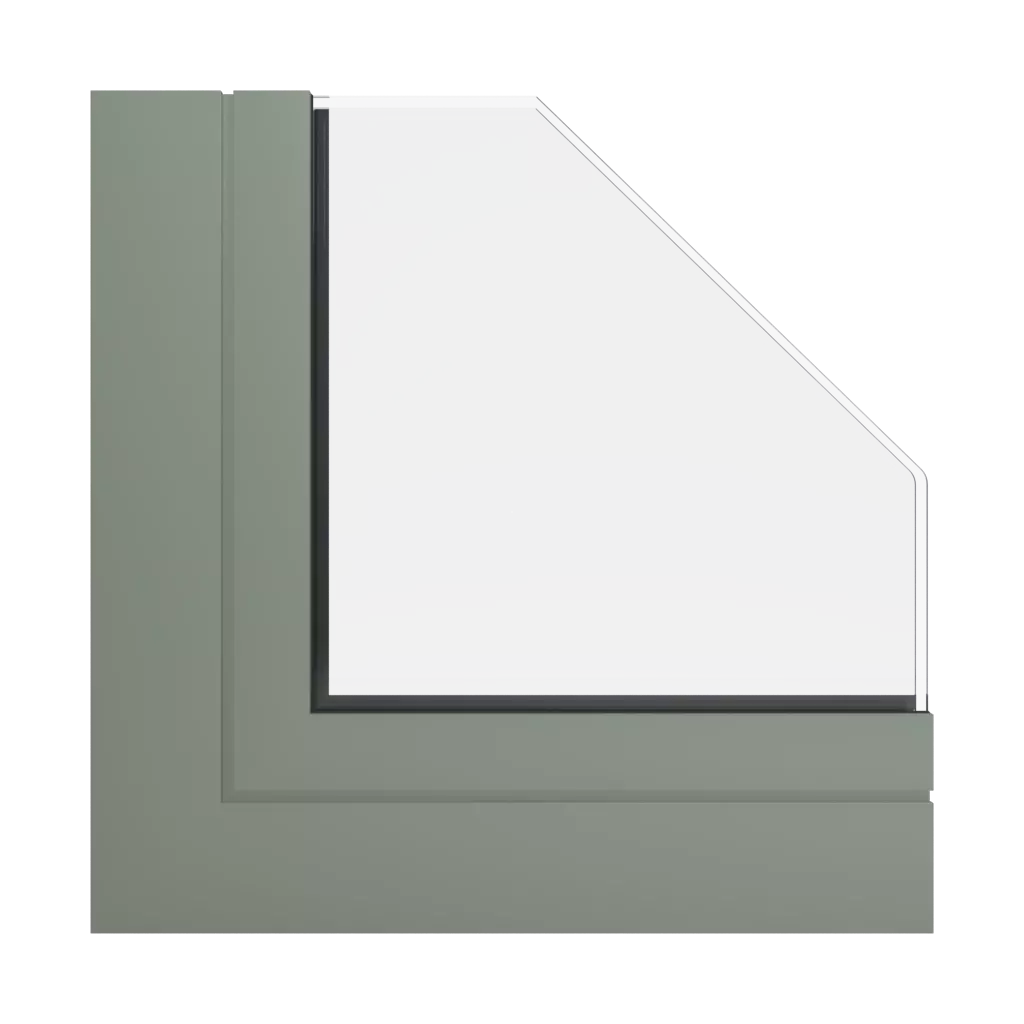 RAL 7033 Cement grey windows window-profiles ponzio pe68