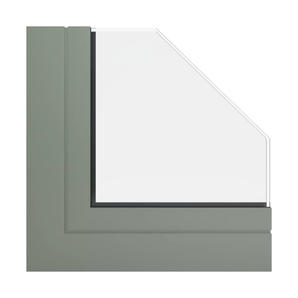 RAL 7033 Cement grey windows window-profiles ponzio sl1600tt