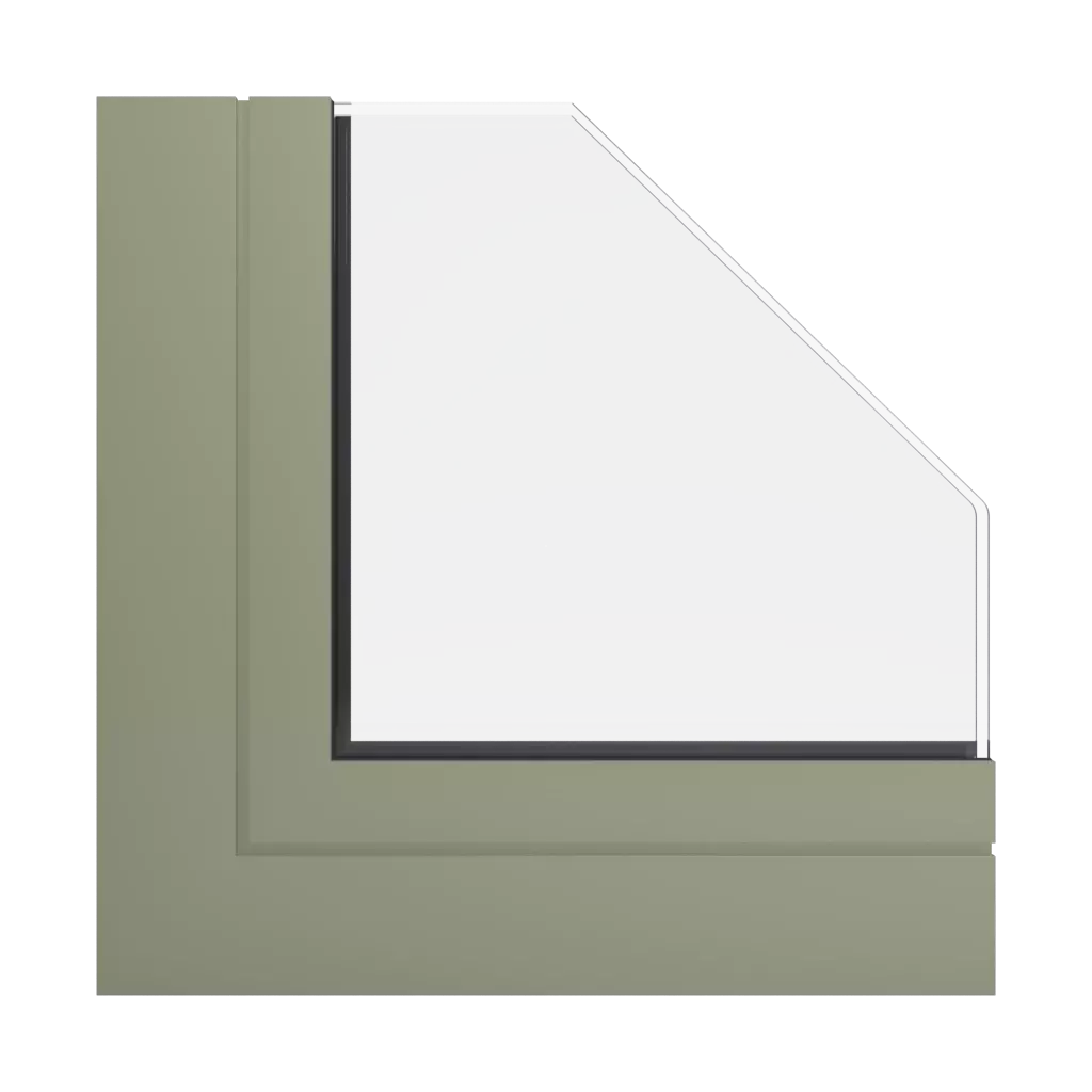 RAL 7034 Yellow grey windows window-profiles aluprof mb-sr50n-ei-effect