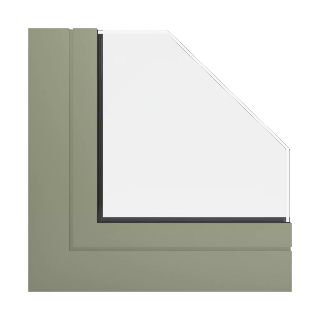 RAL 7034 Yellow grey windows window-profiles ponzio pe96