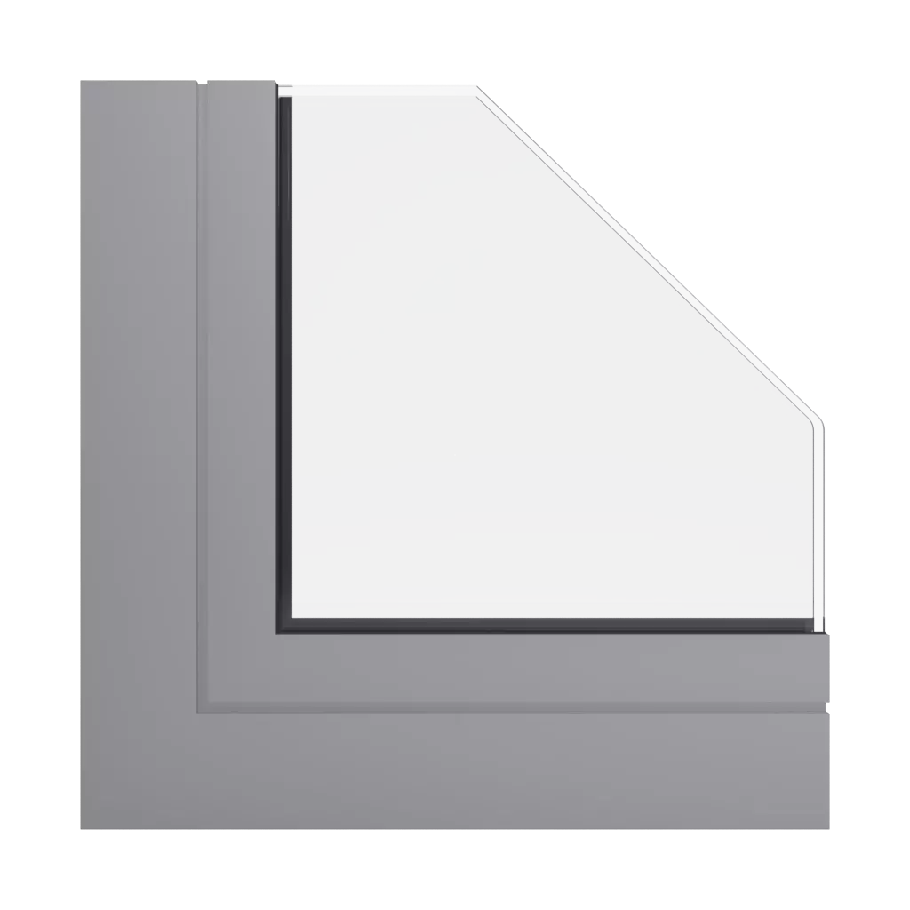 RAL 7036 Platinum grey windows window-profiles aliplast visoglide-plus