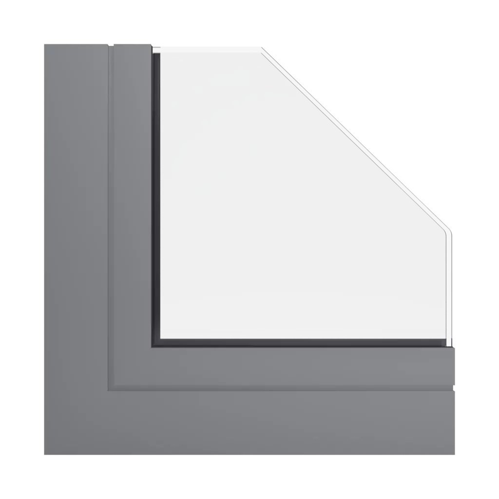 RAL 7037 Dusty grey windows window-profiles aluprof mb-harmony-office