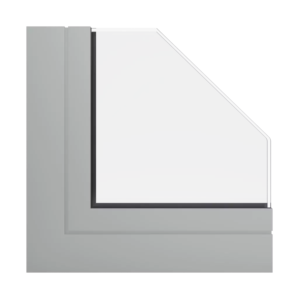 RAL 7038 Agate grey windows window-profiles aliplast visoglide-plus