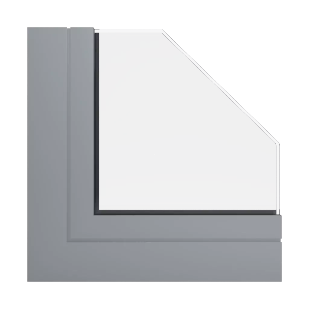 RAL 7042 Traffic grey A windows window-profiles aliplast ultraglide
