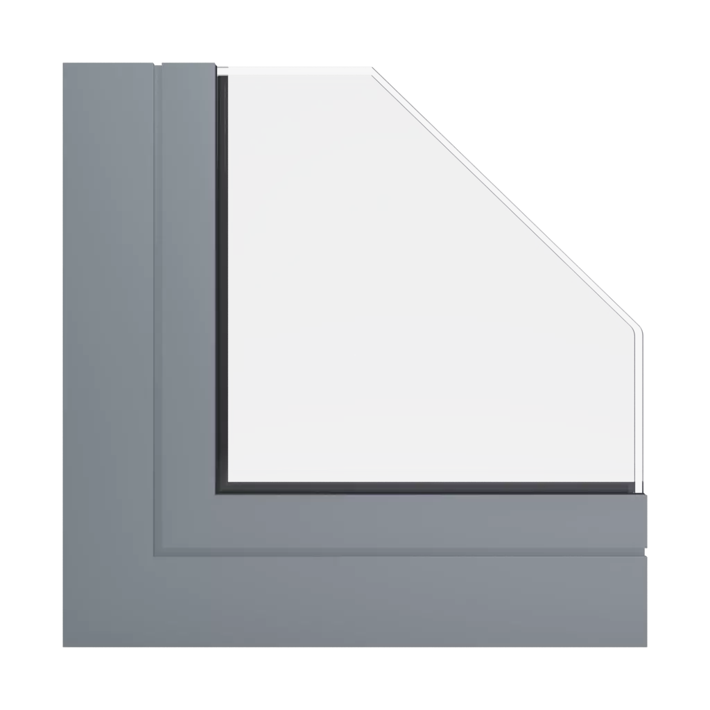 RAL 7046 Telegrey 2 windows window-profiles aluprof mb-104-passive
