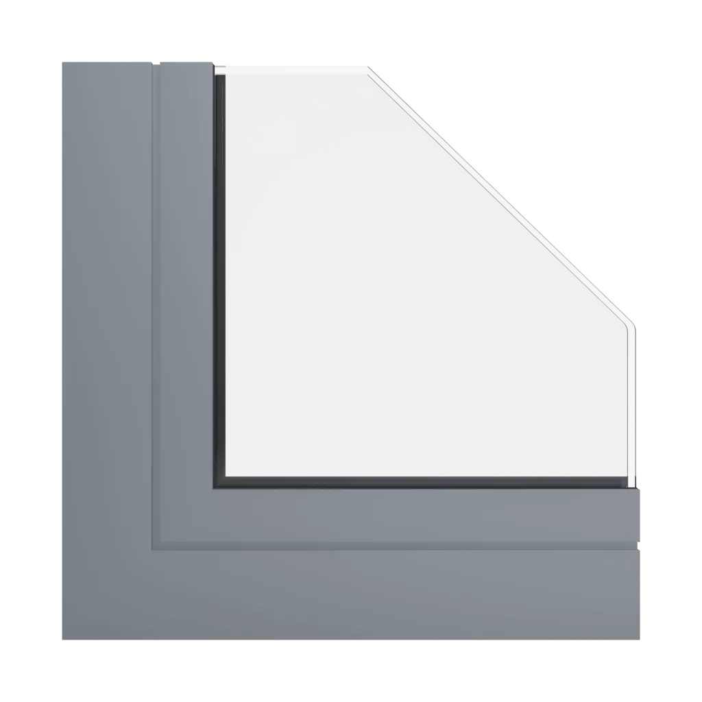 RAL 7046 Telegrey 2 windows window-profiles aliplast visoglide-plus