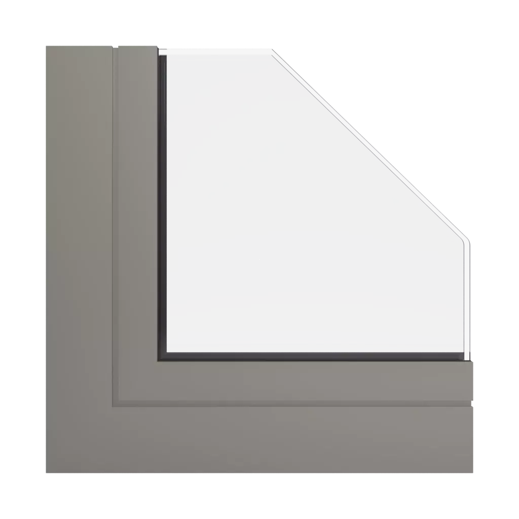 RAL 7048 Pearl mouse grey windows window-profiles aliplast visoglide-plus