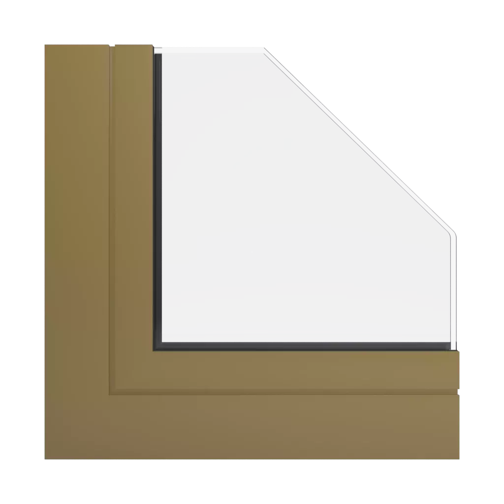 RAL 8000 Green brown windows window-profiles aluprof mb-harmony-office