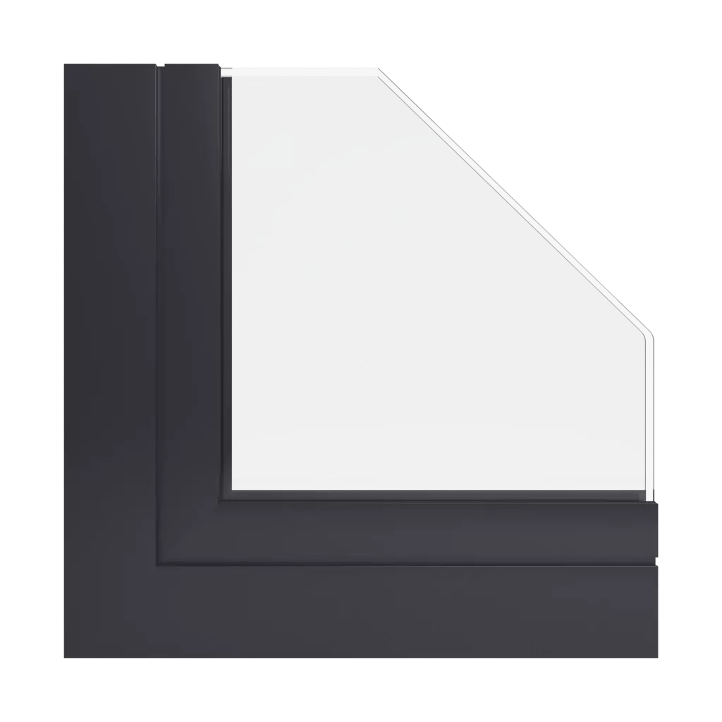 RAL 9004 Signal black windows window-profiles aluprof mb-78ei-seamless-fireproof-partition-wall