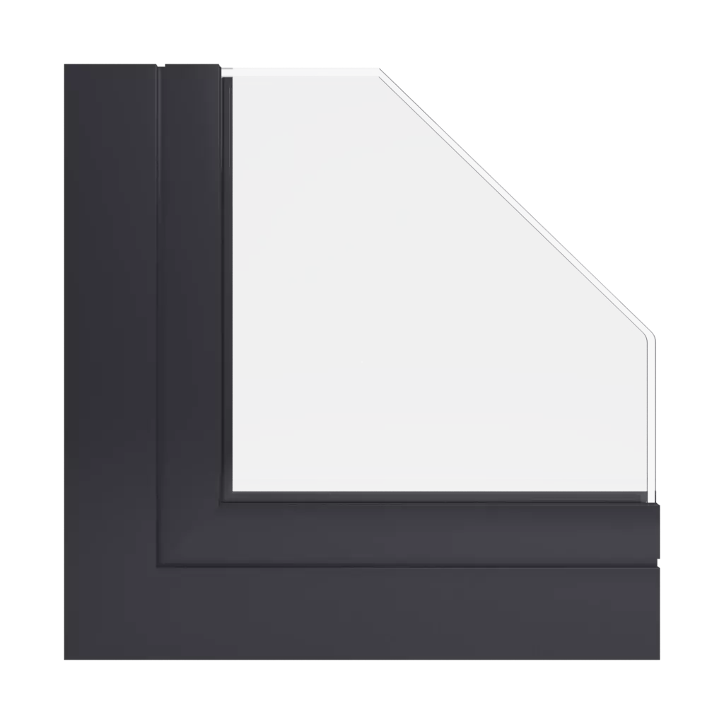 RAL 9004 Signal black windows window-profiles aluprof mb-harmony-office