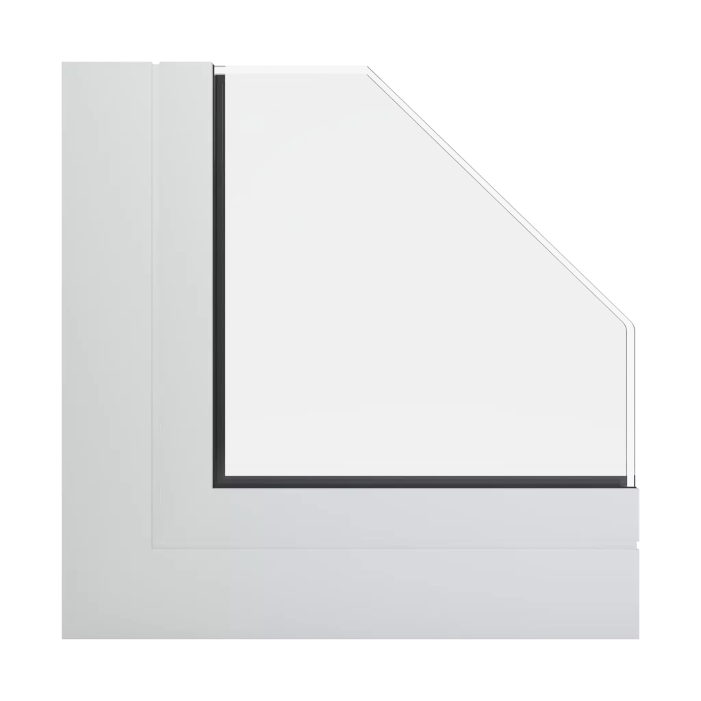 RAL 9016 Traffic white windows window-profiles ponzio pe68