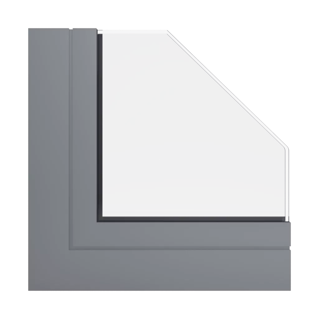 RAL 9023 Pearl dark grey windows window-profiles aliplast visoglide-plus