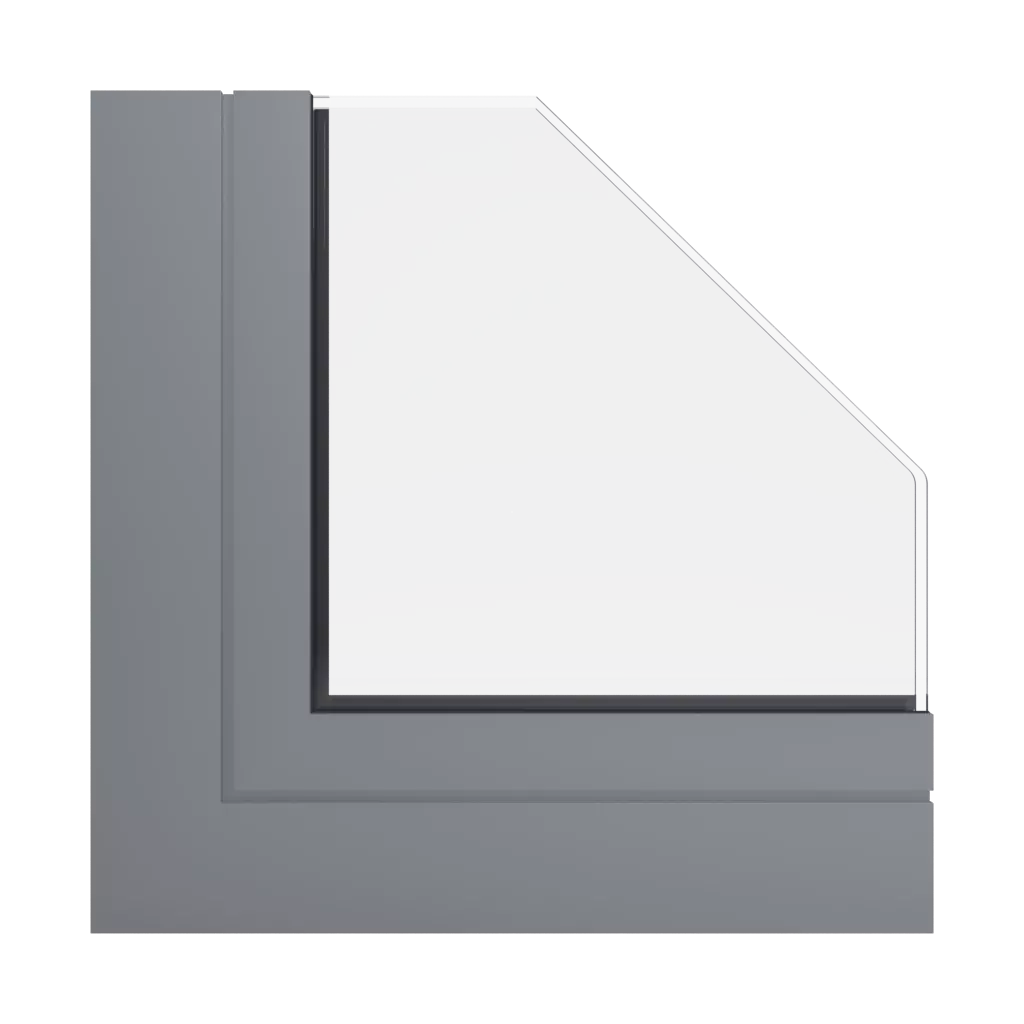 RAL 9023 Pearl dark grey windows window-profiles aliplast econoline